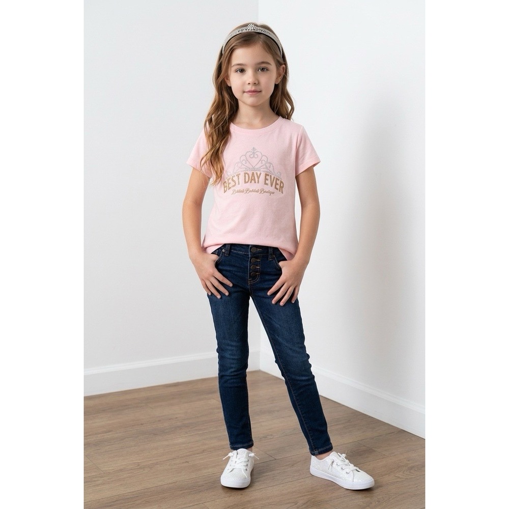 Disney Bibbidi Bobbidi Boutique "Best Day Ever" Pink t-shirt Plus Backback